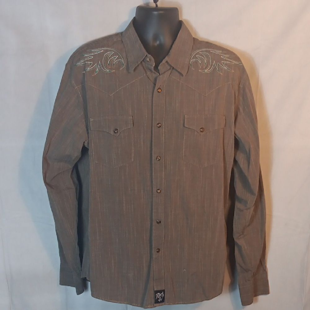 Wrangler Rock47 Men's Snap Western Shirt